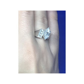 925 Sterling Silver CZ Ring Size 6.5