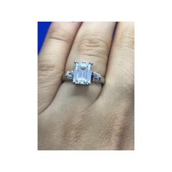 925 Sterling Silver CZ Ring Size 6.5