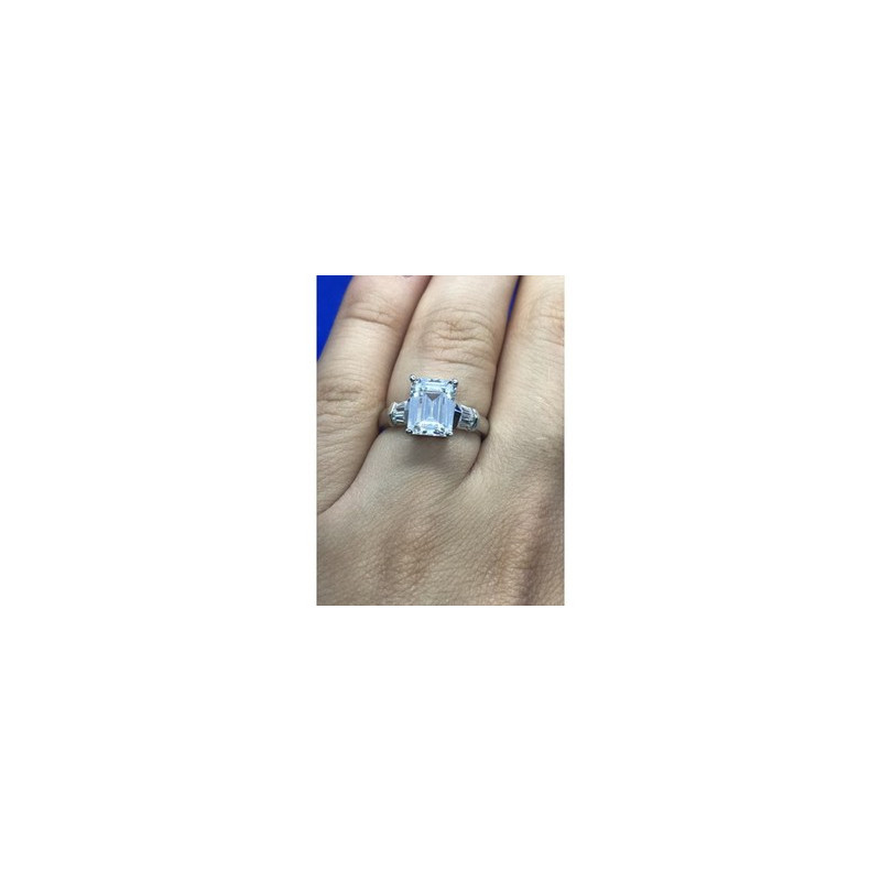 925 Sterling Silver CZ Ring Size 6.5