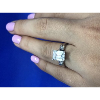 925 Sterling Silver CZ Ring Size 6.5