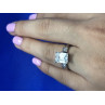 925 Sterling Silver CZ Ring Size 6.5