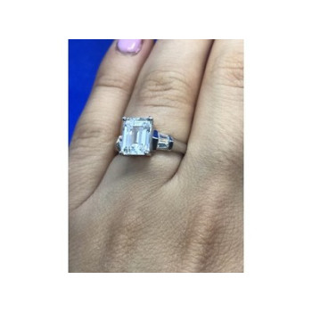 925 Sterling Silver CZ Ring Size 6.5
