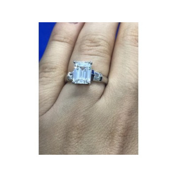 925 Sterling Silver CZ Ring Size 6.5