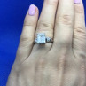 925 Sterling Silver CZ Ring Size 6.5
