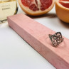 925 Sterling Silver Openwork Ring Size 8