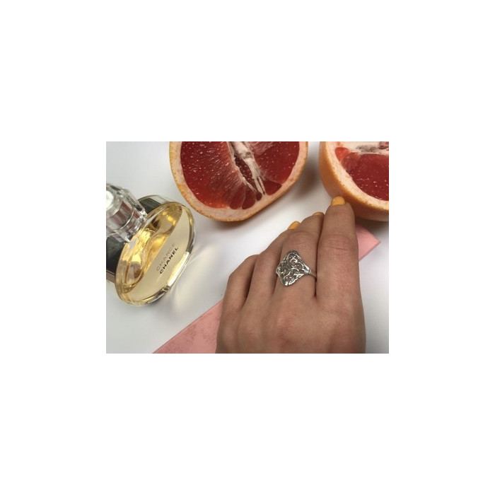 925 Sterling Silver Openwork Ring Size 8