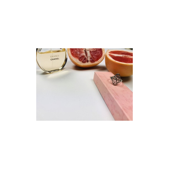 925 Sterling Silver Openwork Ring Size 8