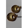 Italy 925 Sterling Silver Gold Plated Earrings Length 1.50 inch