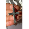 925 Sterling Silver Turquoise & Marcasite Pendant Cross