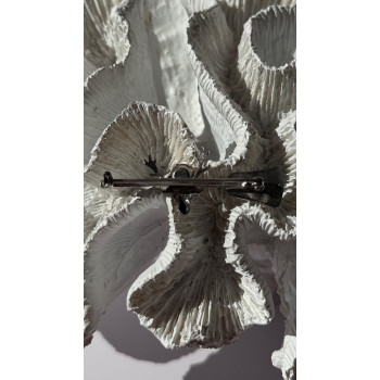 925 Sterling Silver Orange Citrine Deer Brooch