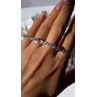 Beautiful 925 Sterling Silver Blue Topaz Bracelet Length 7.5