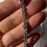 Beautiful 925 Sterling Silver Blue Topaz Bracelet Length 7.5