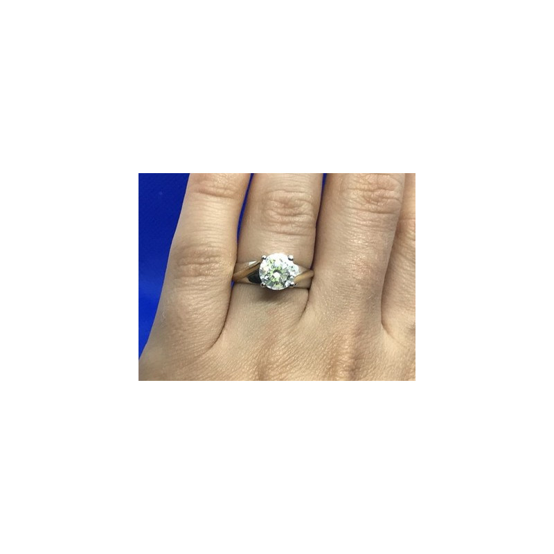925 Sterling Silver CZ Ring Size 6.5