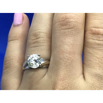 925 Sterling Silver CZ Ring Size 6.5