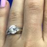 925 Sterling Silver CZ Ring Size 6.5