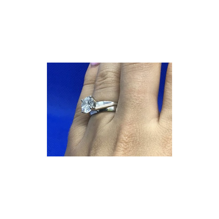 925 Sterling Silver CZ Ring Size 6.5