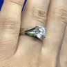 925 Sterling Silver CZ Ring Size 6.5