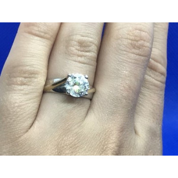 925 Sterling Silver CZ Ring Size 6.5