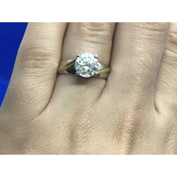 925 Sterling Silver CZ Ring Size 6.5