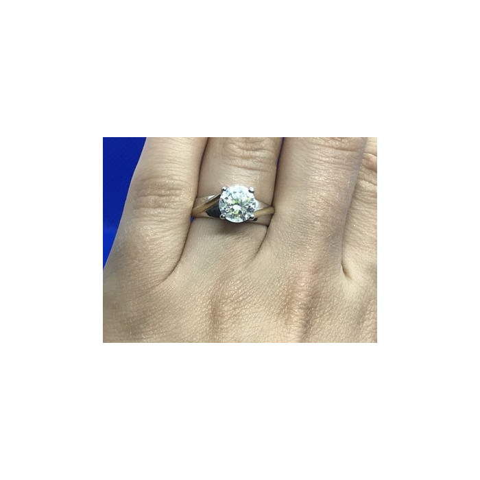 925 Sterling Silver CZ Ring Size 6.5