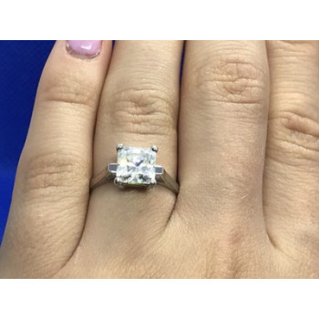 925 Sterling Silver CZ Ring Size 7