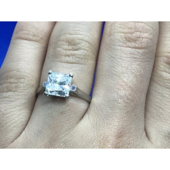 925 Sterling Silver CZ Ring Size 7