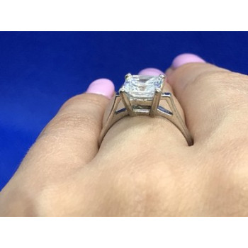 925 Sterling Silver CZ Ring Size 7