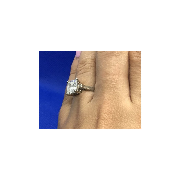 925 Sterling Silver CZ Ring Size 7