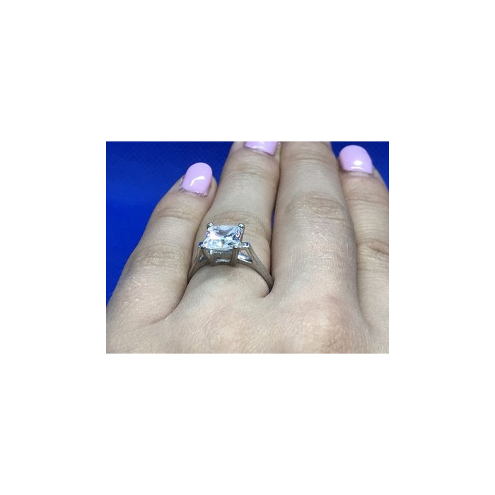 925 Sterling Silver CZ Ring Size 7