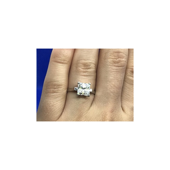 925 Sterling Silver CZ Ring Size 7