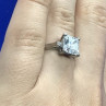 925 Sterling Silver CZ Ring Size 7