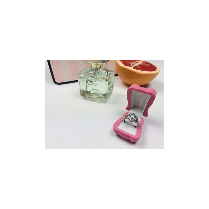 925 Sterling Silver Blue Spinel & Clear Quartz Ring Size 6.5