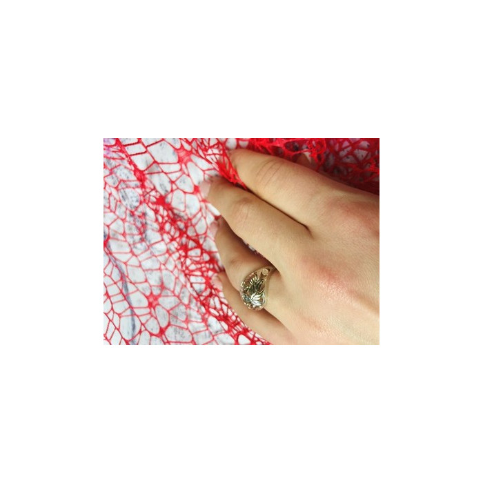 925 Sterling Silver Gold Plated Inserts Ring Size 6.5