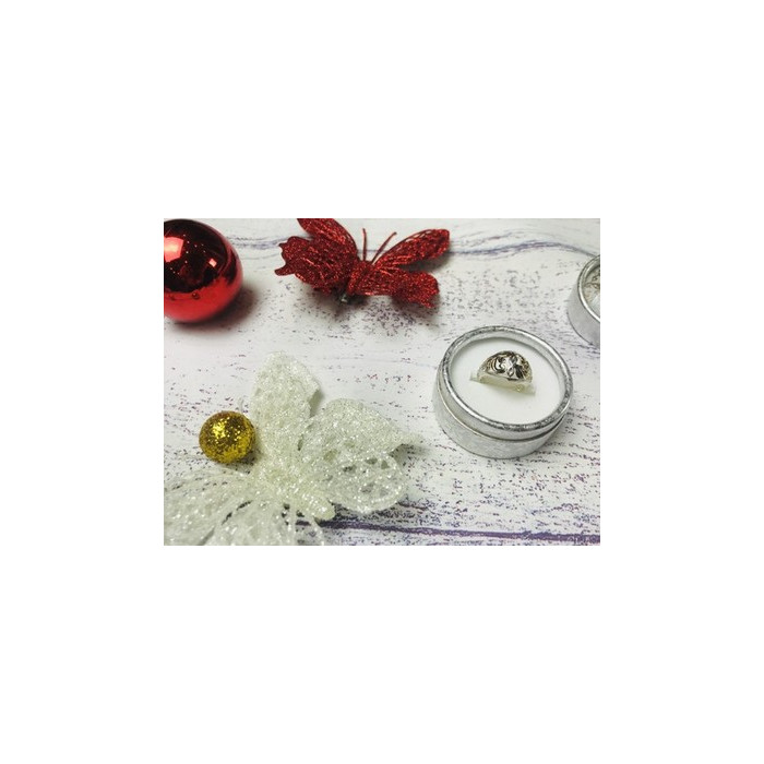 925 Sterling Silver Gold Plated Inserts Ring Size 6.5