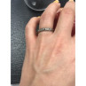 925 Sterling Silver Green CZ Ring Size 6.5