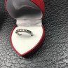 925 Sterling Silver Green CZ Ring Size 6.5
