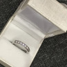925 Sterling Silver CZ Ring Size 6.5