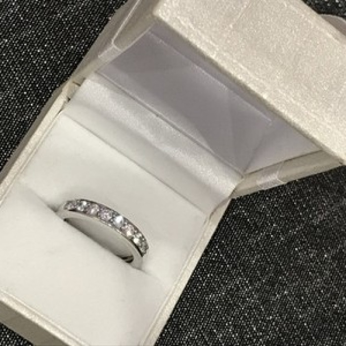 925 Sterling Silver CZ Ring Size 6.5