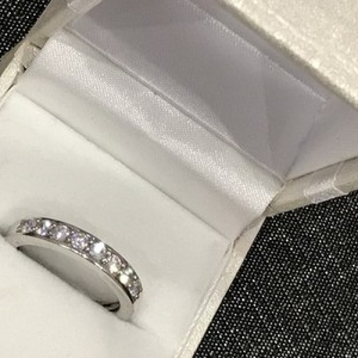 925 Sterling Silver CZ Ring Size 6.5