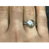 925 Sterling Silver CZ Ring Size 6.5