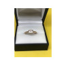 925 Sterling Silver Rose Gold Plated CZ Ring Size 6.5