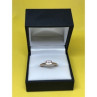 925 Sterling Silver Rose Gold Plated CZ Ring Size 6.5