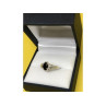 925 Sterling Silver Black Spinel Ring Size 7