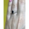 925 Sterling Silver Black Spinel Ring Size 7