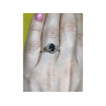 925 Sterling Silver Black Spinel Ring Size 7