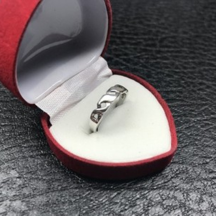 925 Sterling Silver Mother of Pearl Inserts Ring Size 5.5
