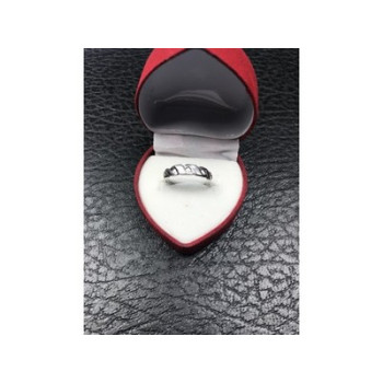 925 Sterling Silver Mother of Pearl Inserts Ring Size 5.5