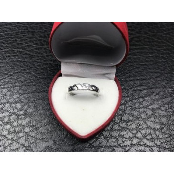 925 Sterling Silver Mother of Pearl Inserts Ring Size 5.5