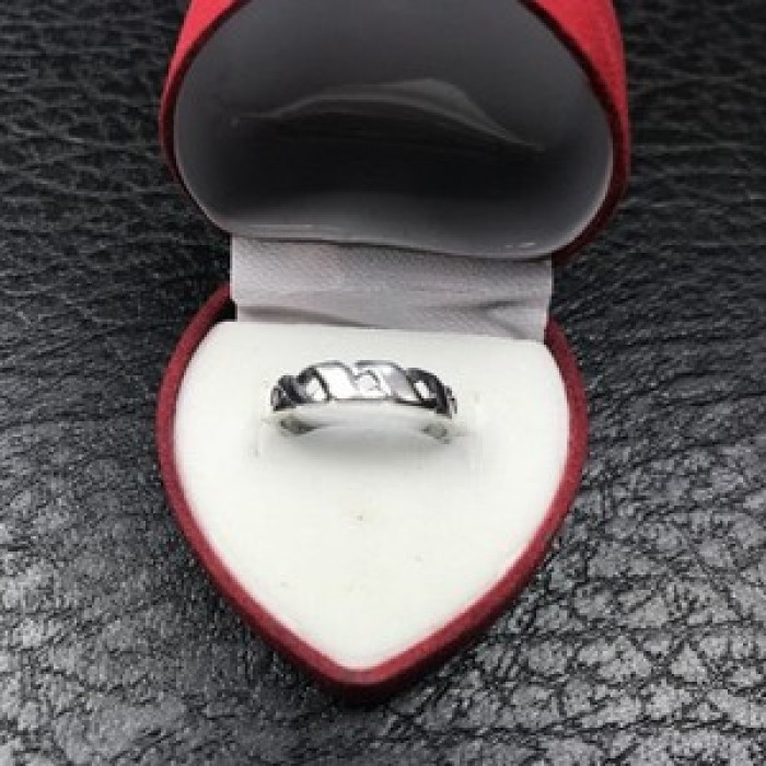 925 Sterling Silver Mother of Pearl Inserts Ring Size 5.5