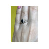 925 Sterling Silver Black Spinel Ring Size 6
